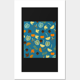 Autumnal pattern Posters and Art